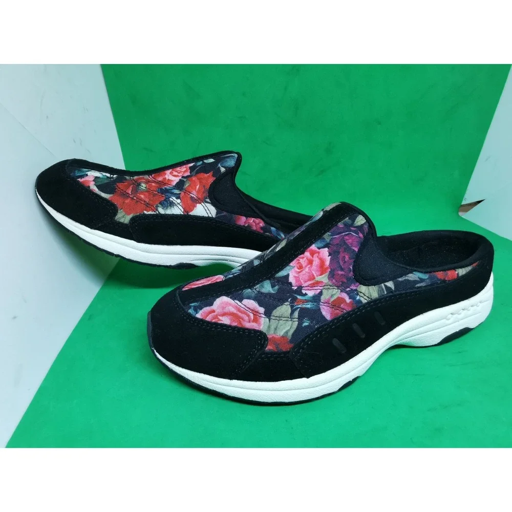 Easy Spirit Women's Rose Flower Slip On Settime TravelTime Mule Clogs Size 6 M